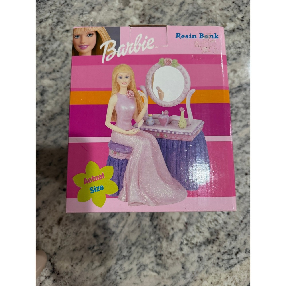 Barbie Resin Bank 2002 Mattel Kreisler Collectible Vanity Piggy Bank Vintage